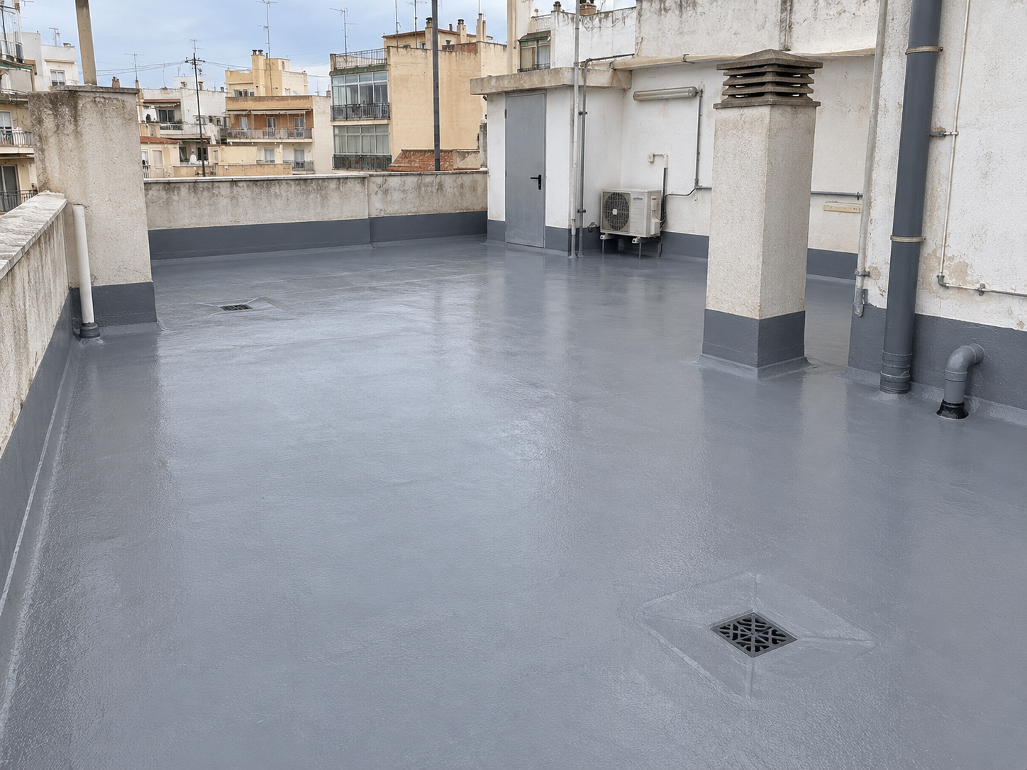 Terraza impermeabilizada y rehabilitada