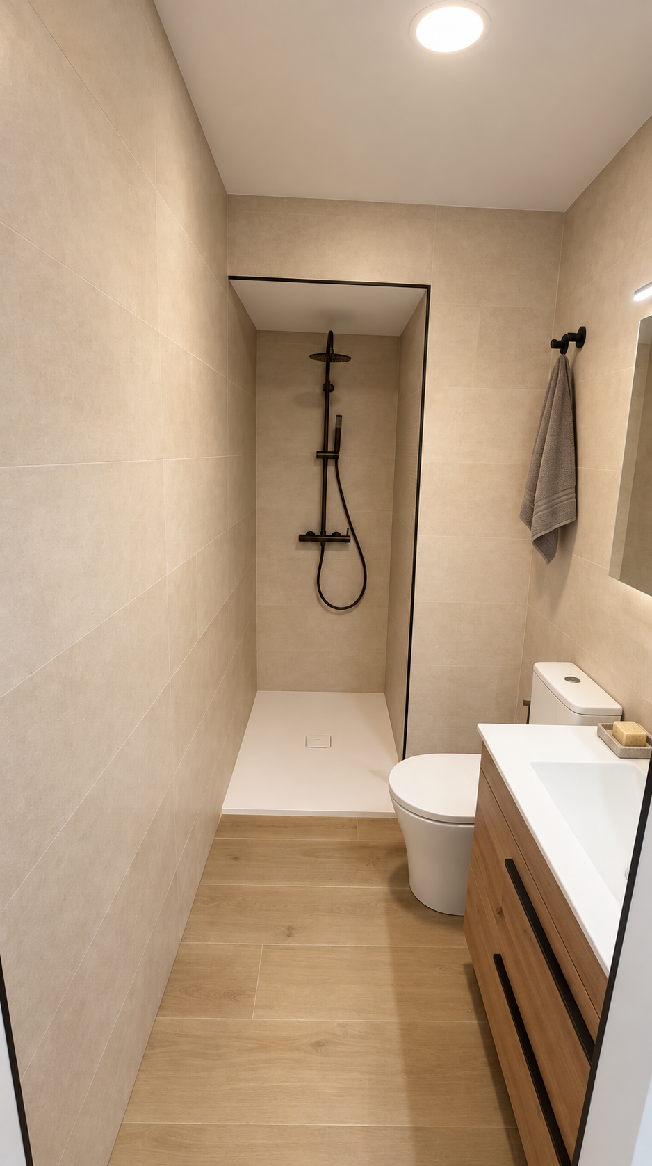Detalle de baño terminado