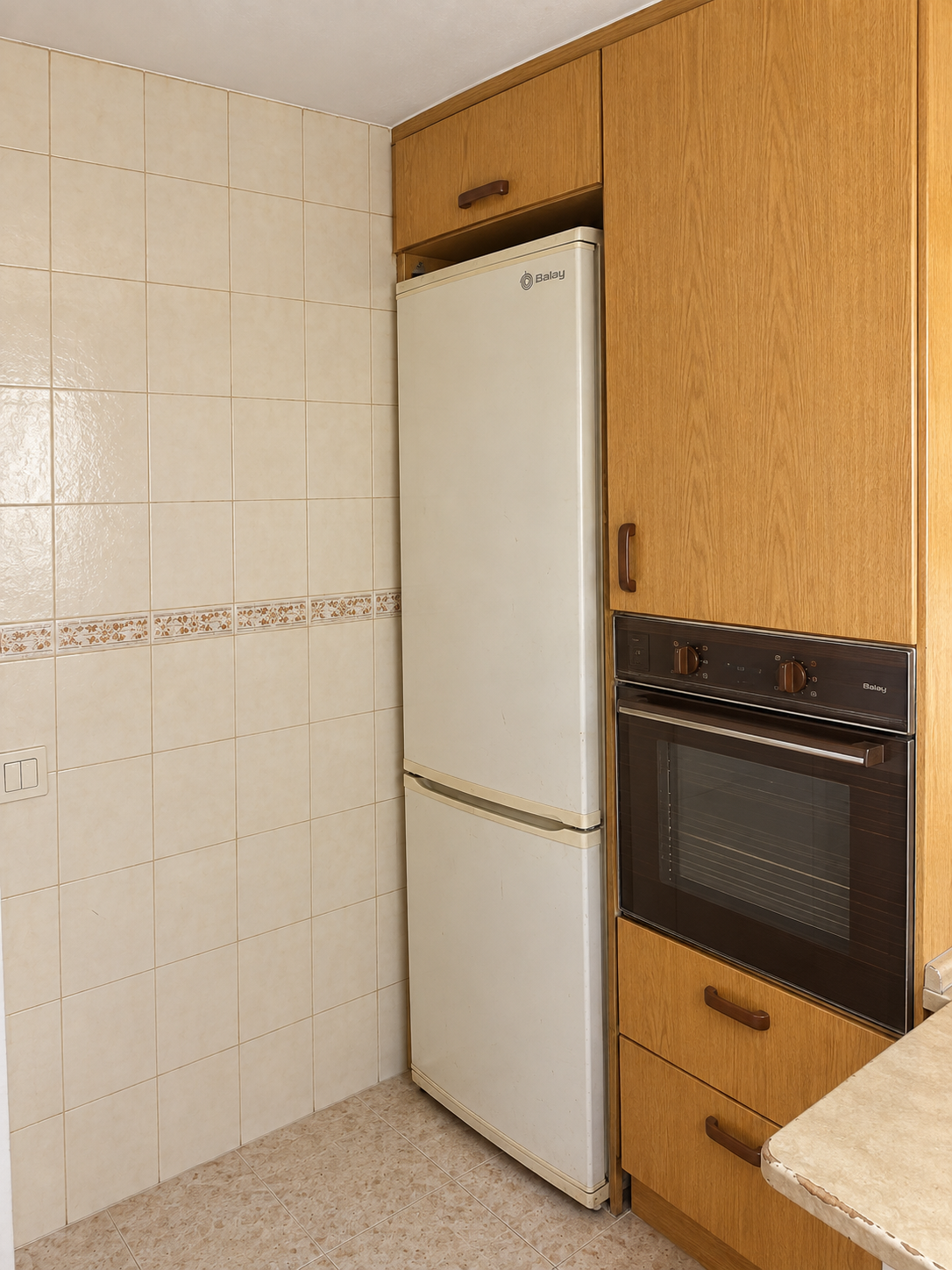 Zona de cocina antes de la reforma