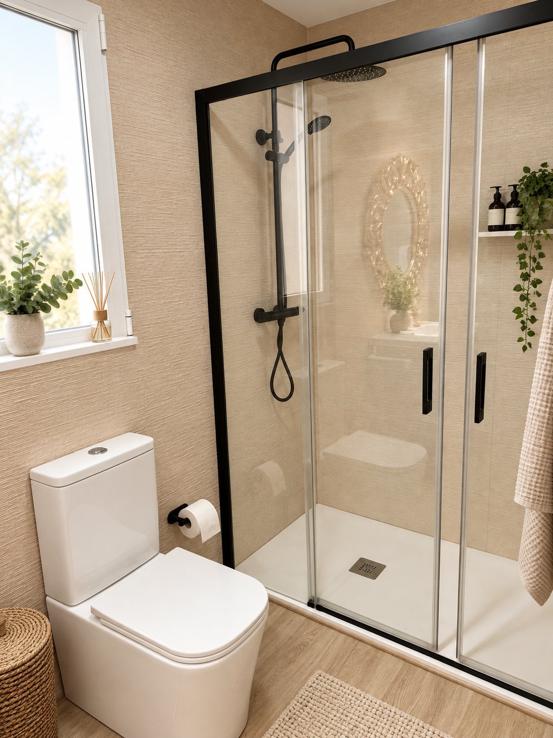 Baño con ducha reformado