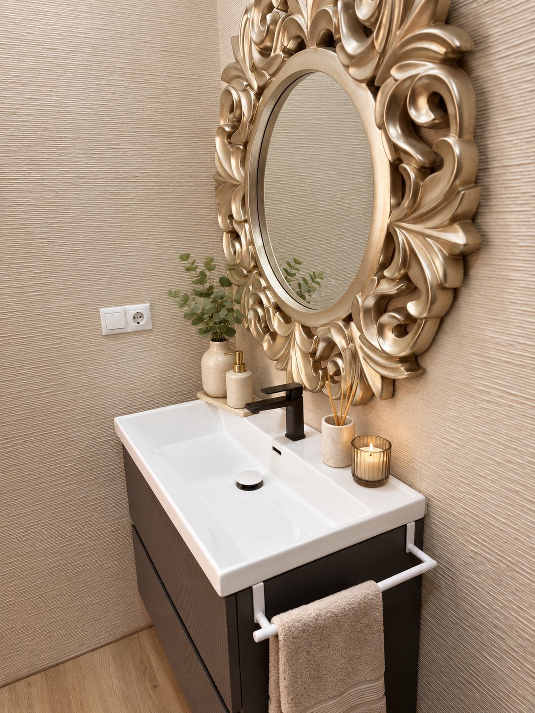 Detalle de baño terminado
